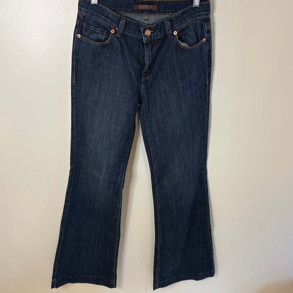 The Limited Dark Blue Flare Jeans